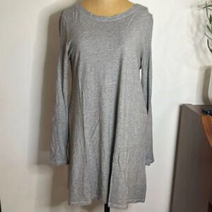 CP Shades XS long sleeve tunic grey and white striped 32” great pre owned cond
